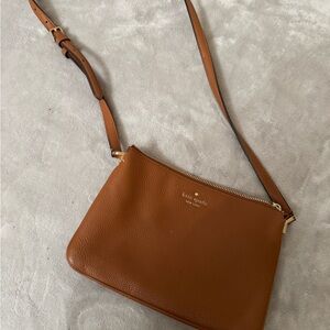Kate Spade Tan Leather Crossbody Bag